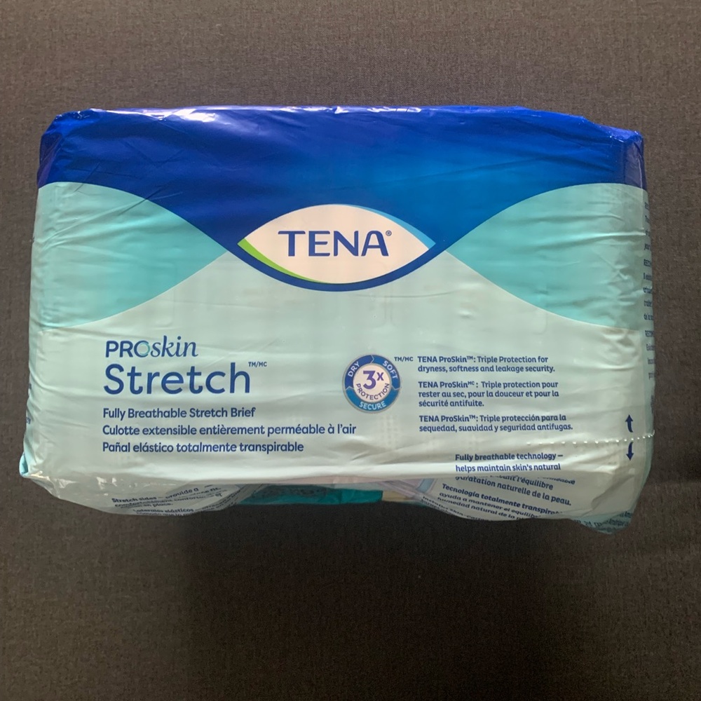 TENA Stretch Ultra Briefs, Incontinence, Disposable, Heavy Absorbency 2XL NWT